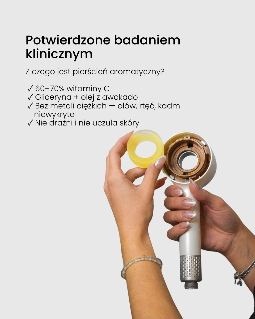 Słuchawka prysznicowa + zestaw filtrów na rok